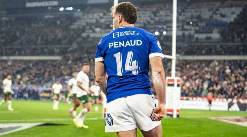 XV de France : Damian Penaud ne figure pas parmi les 42 joueurs
