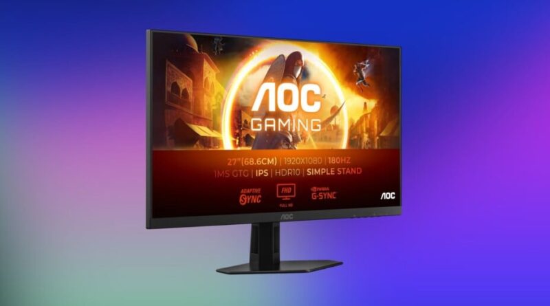 À moins de 100 €, cet écran PC gamer AOC (180 Hz, 1 ms) pour les joueurs fauchés.