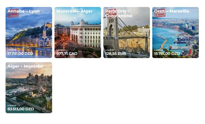 Air Algérie propose des promotions sur ses vols vers Paris, Marseille, Montréal.