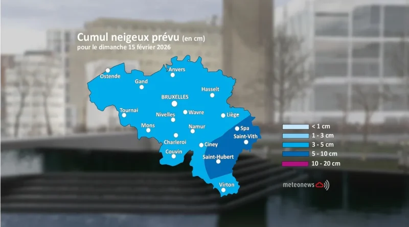 Alerte jaune en Belgique pour neige express et conditions glissantes