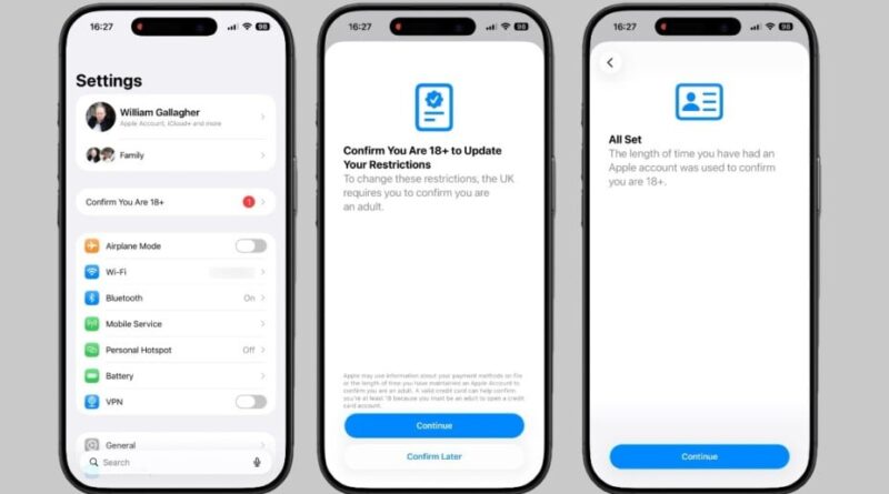 Apple présente son système de vérification d'âge sur iOS 26.4