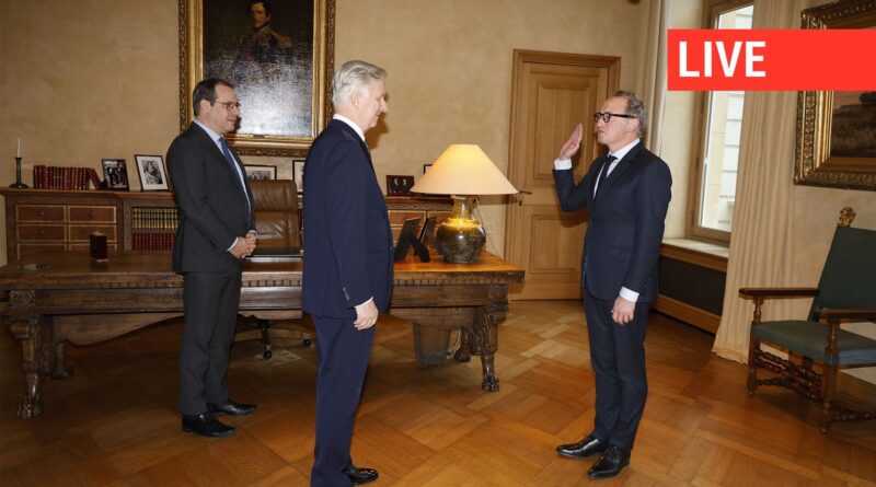 Boris Dilliès prête serment comme ministre-président à Bruxelles devant le roi