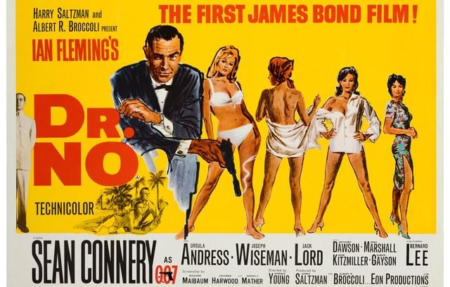 Sean Connery dans « James Bond 007 contre Dr No » sorti en 1962.