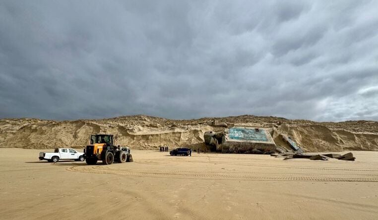 Gironde : 39 obus trouvés après l'affaissement d'un blockhaus érodé