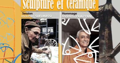 Hommage rendu aux artistes Abdelhaq Sijelmassi et Abdelkrim Ouazzani.