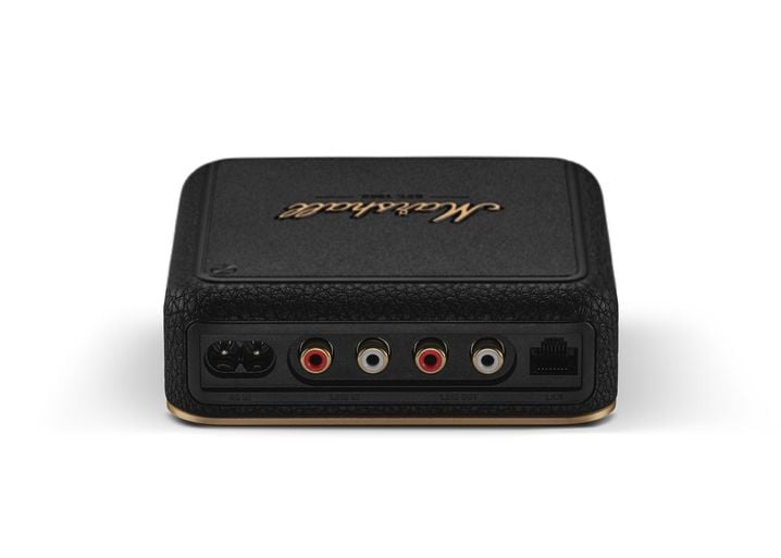 La connectique arrière du boîtier streameur Heddon, de Marshall.