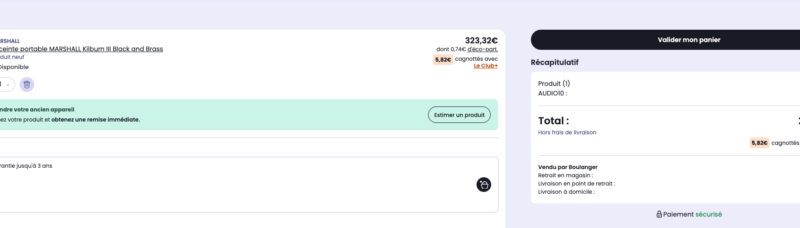 Marshall Kilburn III : enceinte Bluetooth à 50 heures d’autonomie, -60 €