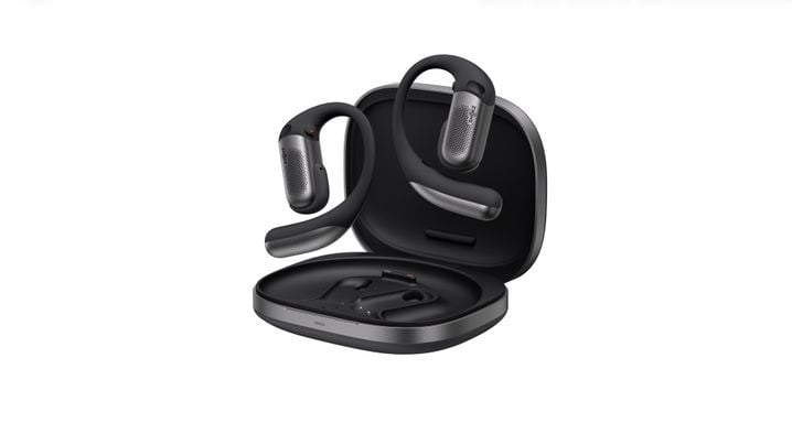 Les OpenFit Pro de la marque Shokz promettent jusqu’à 12 heures d'autonomie par charge; jusqu’à 50 heures avec le boîtier.