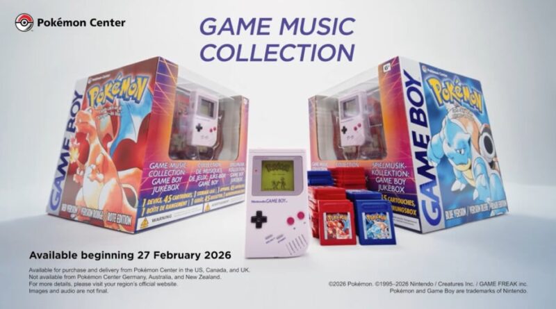 Pokémon annonce la Game Music Collection, lecteur pour Rouge et Bleu.