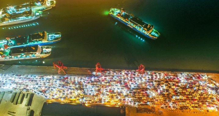 Des embouteillages monstrueux peuvent se produire pendant le Nouvel an lunaire. Ici dans la ville de Haikou en 2018.