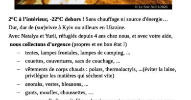 Quatre ans après la guerre, des Belges aident les Ukrainiens à survivre.