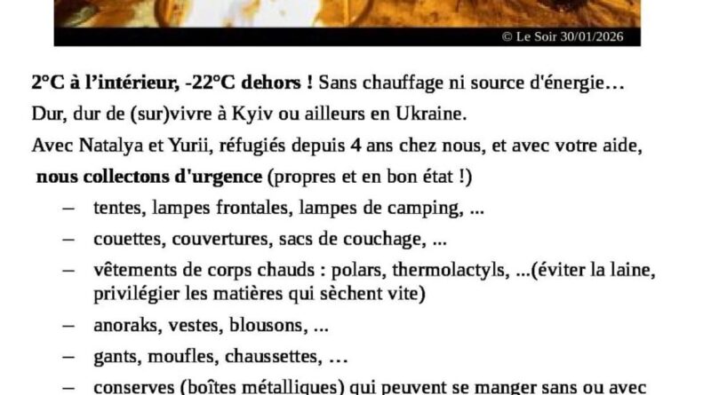 Quatre ans après la guerre, des Belges aident les Ukrainiens à survivre.