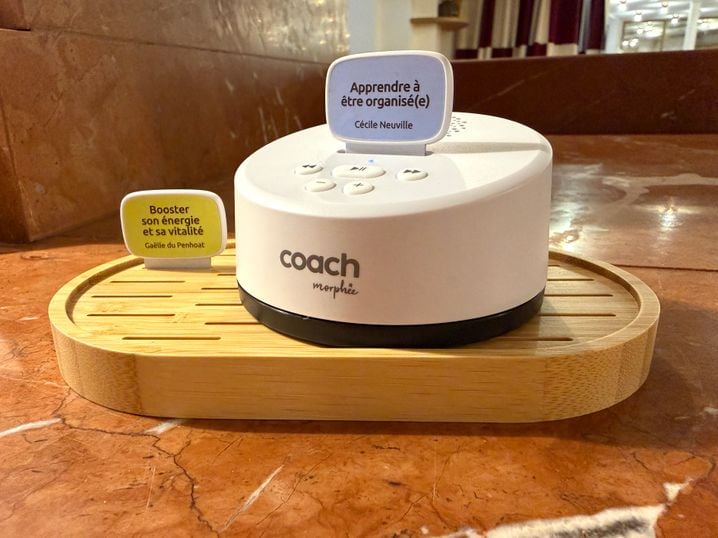 «Coach», récemment lancé par Morphée avec une vingtaine de cartes thématiques contenant chacune de 15 à 25 séances de 5 minutes;