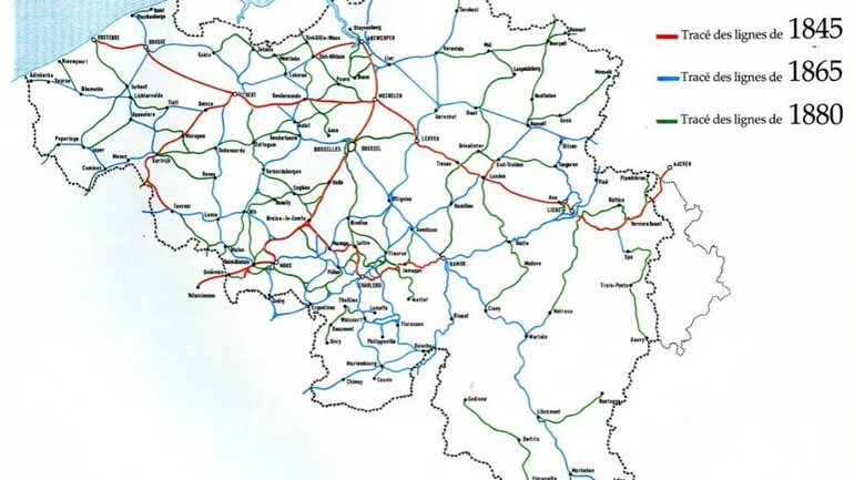 Après 1835, notre réseau ferroviaire s’est agrandi à un train d’enfer pour l’époque.