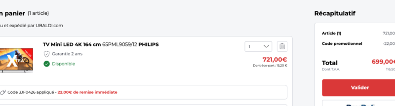 Super deal : -30% sur le TV Mini LED Philips Ambilight 65″ (144 Hz)