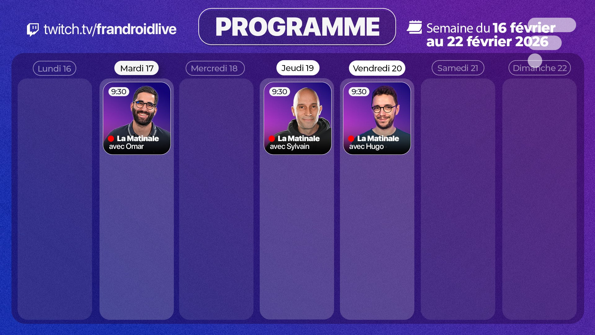 PROGRAMME LIVE TWITCH FRANDROID_0902
