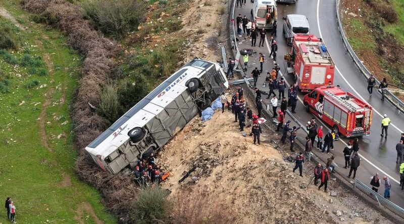 Turquie : Huit morts et 26 blessés dans un accident de bus