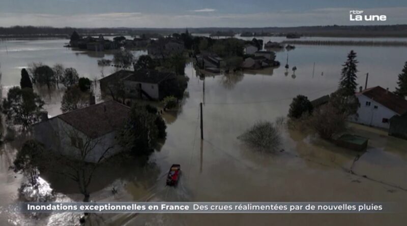 Un homme porté disparu dans les crues en France, urgence à Bordeaux