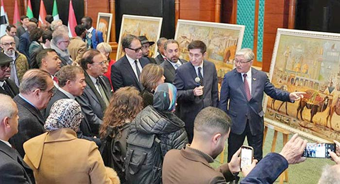 Vernissage de l'exposition "Enfance et vie d'Al-Farabi" à l'ICESCO, Rabat
