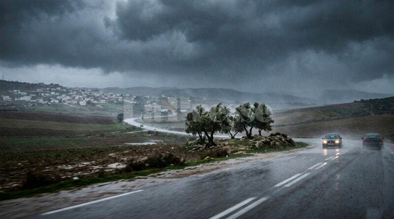 Alerte jaune : pluies et perturbations dans tous les gouvernorats.
