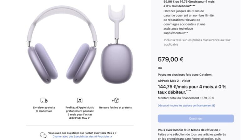 Apple dévoile les AirPods Max 2 : puce H2 et audio lossless