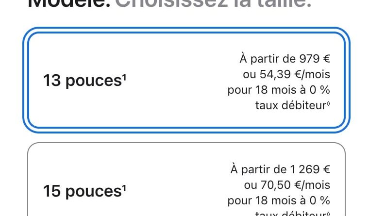 Apple met à jour le MacBook Air M5, le plus léger.