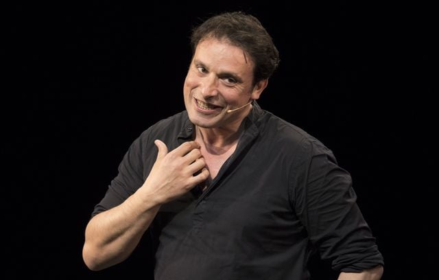 Bruno Salomone lors de son spectacle « Euphorique » en avril 2018.