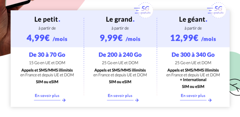 Ce forfait mobile 5G est le moins cher et présente d'autres atouts.