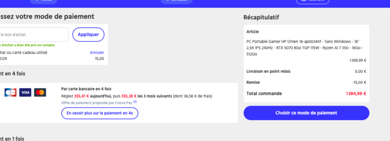 Ce laptop gaming RTX 5070 bénéficie d'une remise de 700 €