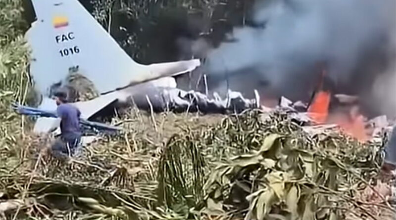 Crash d’un C-130 en Colombie : au moins 66 militaires tués