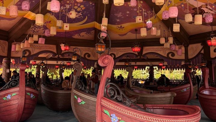L'une des nouvelles attractions nous transporte dans l'histoire de la princesse Raiponce. 