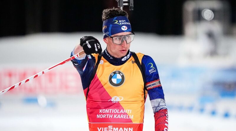 EN DIRECT Biathlon : Eric Perrot peut-il remporter le gros globe ? Suivez la mass start.