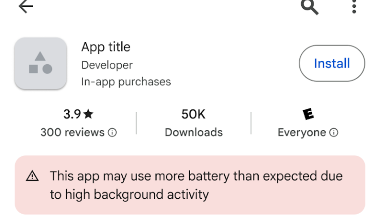 Google épingle les applications Android ne respectant pas la batterie.