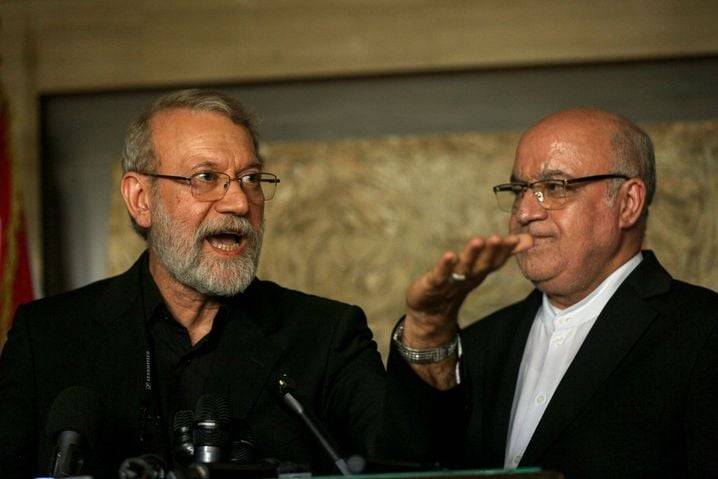 Le dirigeant iranien Ali Larajani, ici en août 2025, a été tué par une frappe israélienne.