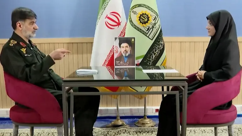 Le chef de la police iranienne Ahmad-Reza Rada, le 10 mars 2026.