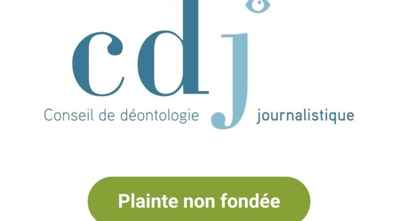 Le CDJ confirme que l'enquête #Investigation respecte la déontologie.