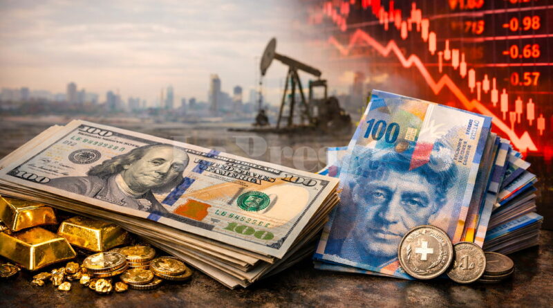 Le dollar et le franc suisse connaissent une forte hausse.