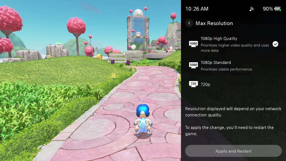 PlayStation Portal Mode 1080p Haute Qualité