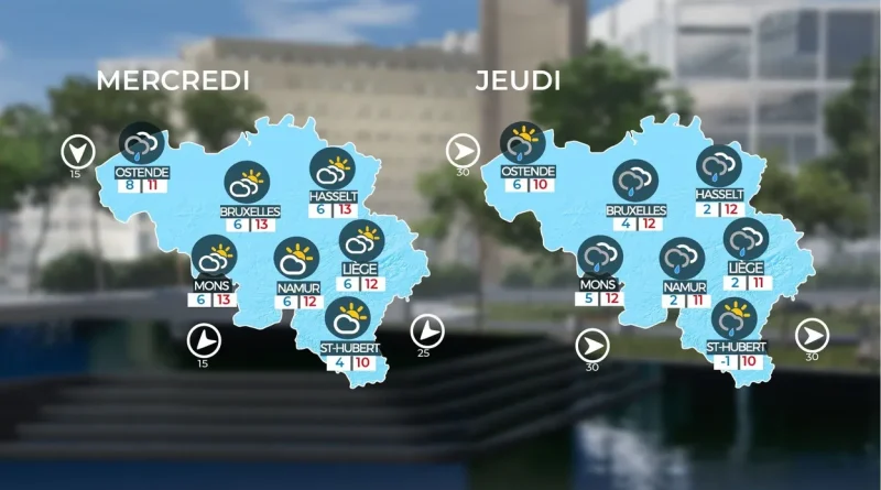 Météo en Belgique : giboulées attendues ce lundi.