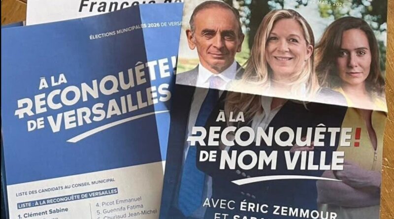 Municipales 2026 : Reconquête ne fait pas erreur à Versailles sur ses bulletins