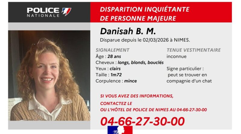 Nîmes : Appel à témoins pour une Anglaise de 28 ans disparue