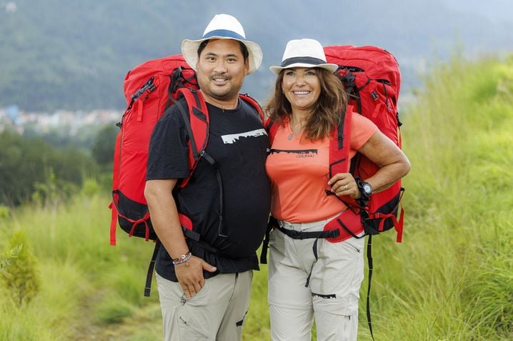 Florent et Brigitte dans"Pékin Express" sur M6.