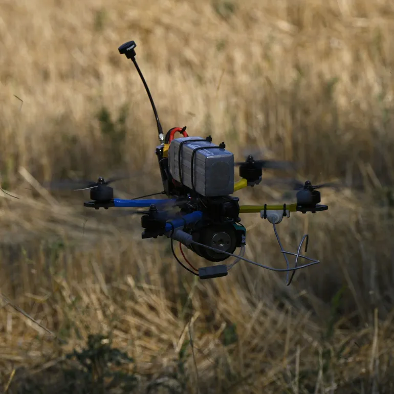 Un drone FPV ukrainien, le 23 août 2024.