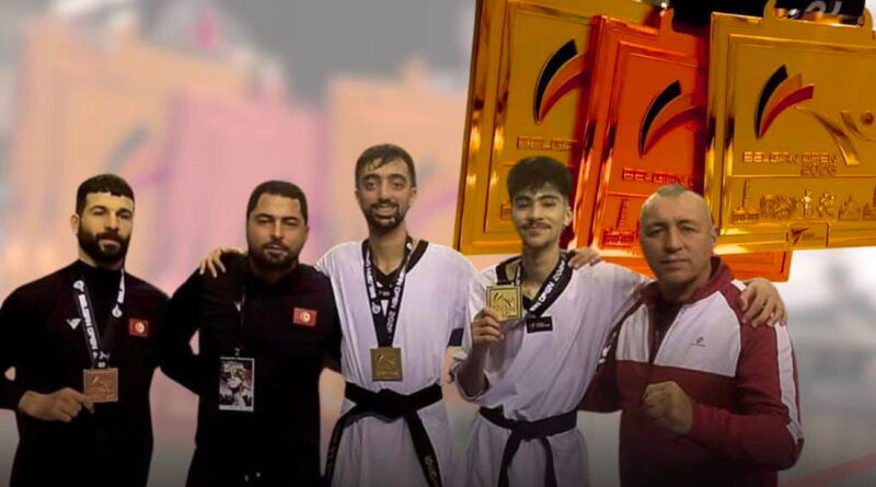 Taekwondo-Open de Belgique : deux médailles d’or et une de bronze pour la Tunisie