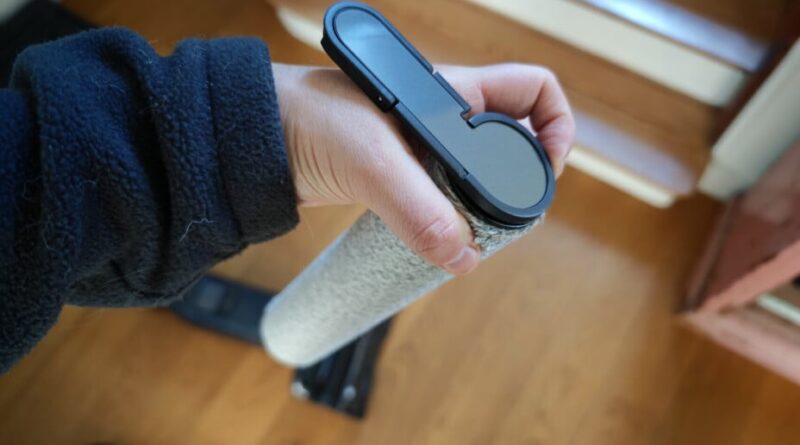 Test du Roborock F25 Ace Pro : mousse sur le carrelage