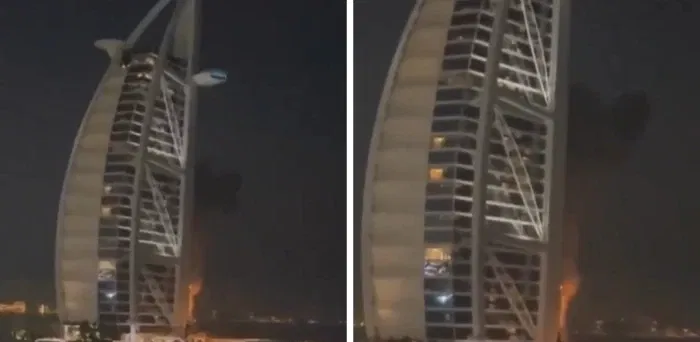 Une frappe iranienne touche le Burj Al Arab à Dubaï.