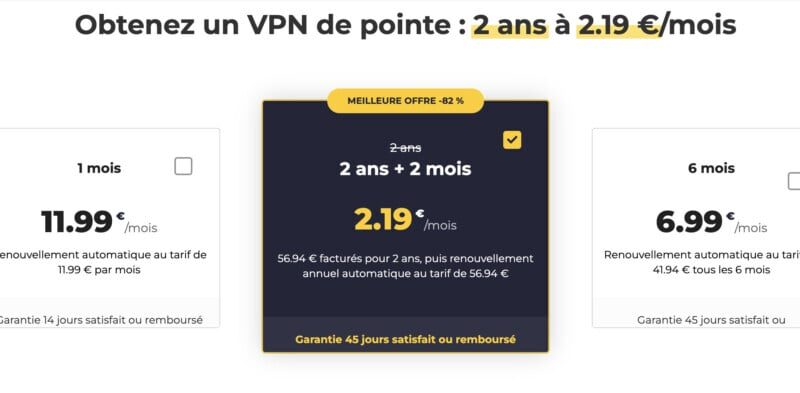 VPN à -82 % avec 2 mois offerts : opportunité pour un service premium [Sponso]