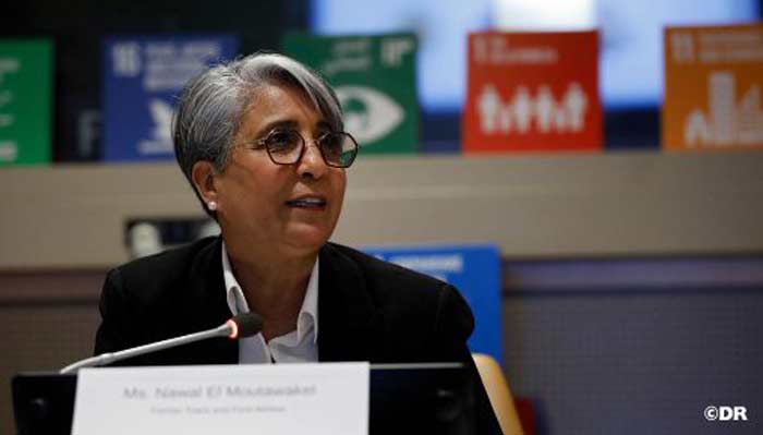 À l'ONU, Nawal El Moutawakel valorise le sport pour les femmes.