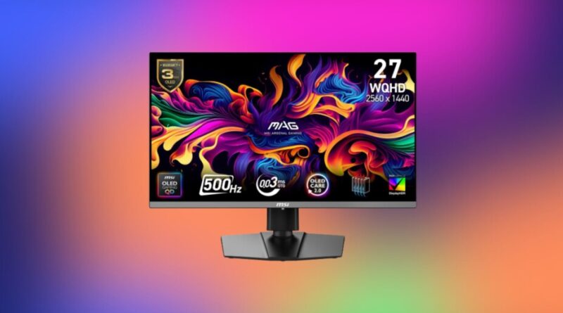 Amazon baisse le prix de 30 % sur ce moniteur 500 Hz pour gamers PC.