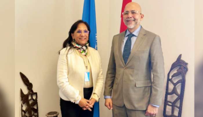 Amina Bouayach rencontre le président du Conseil des droits de l'Homme.